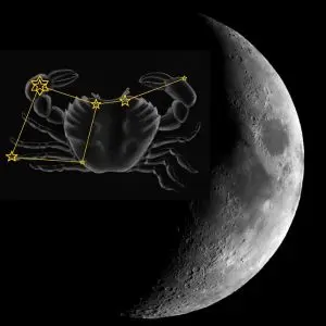 Dorůstající Luna v Raku