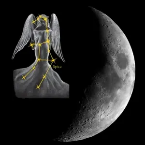 dorůstající luna v panně
