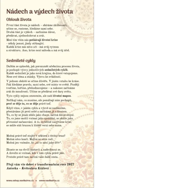 Diář transformace - úvod
