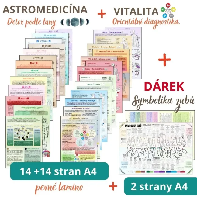 Sada listů Vitalita + Astromedicína + DÁREK