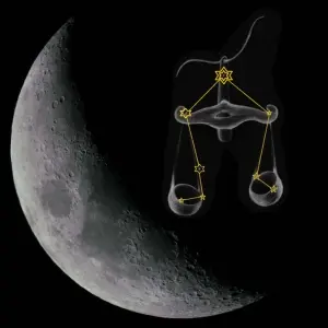Ubývající luna ve vahách