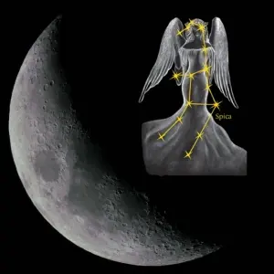 ubývající luna v panně