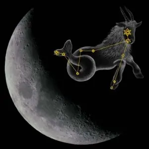 Ubývající Luna v kozorohu